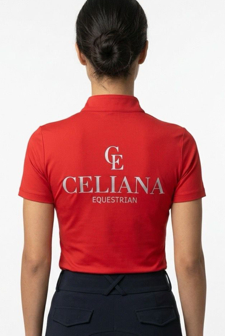 Top de equitación mujer manga corta – ActiveFit | Celiana Equestrian