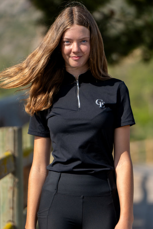 Top de equitación mujer manga corta – ActiveFit | Celiana Equestrian